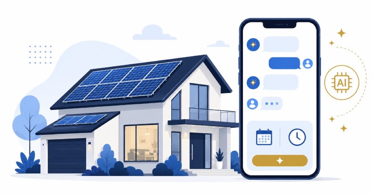 AI appointment setter for solar installers — automated SMS qualification and consultation booking