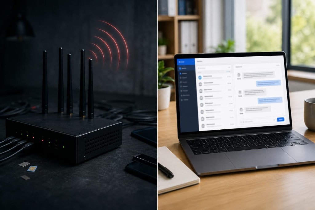 Are SMS blasters legal — the difference between the illegal broadcast device and legal bulk SMS software