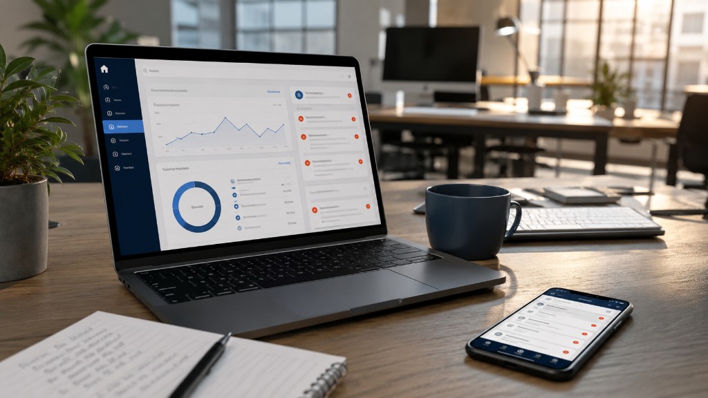 Myna lead response dashboard on a laptop with inbound lead notifications